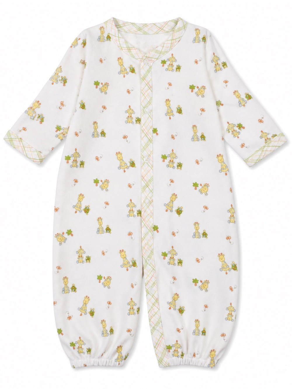Kissy Kissy Baby Giraffe Safari Pima Cotton Footless Playsuit 0-3M
